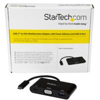 .com USB-C naar VGA multifunctionele adapter met Power Delivery en USB-A poort - USB Type-C naar VGA - USB C laptop reisadapter - Dockingstation - USB-C  Thunderbolt 3 - VGA - thumbnail