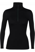 Icebreaker 260 Tech LS Half Zip Thermoshirt Dames Black L - thumbnail