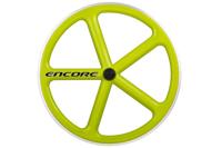 Encore 700C 5 Spaken Voorwiel - Sublime Lime - Carbon Weven - thumbnail