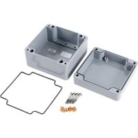 Hammond Electronics 1590Z090GY Handbehuizing 140 x 140 x 90 Zinkspuitgietwerk Grijs 1 stuk(s) - thumbnail