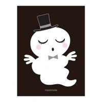 Roommate poster meneer spook 30 x 40 cm zwart/wit - thumbnail