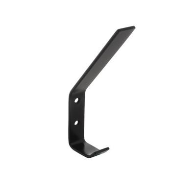 Kapstokhaak 695010 gebogen zwart