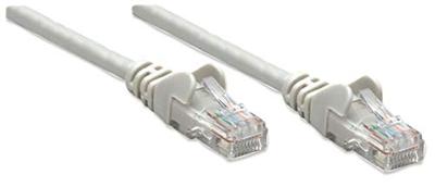 Intellinet 318228 RJ45 Netwerkkabel, patchkabel CAT 5e U/UTP 0.50 m Grijs 1 stuk(s)