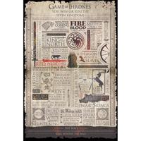 Pyramid Game Of Thrones Infographic Poster 61x91,5cm - thumbnail
