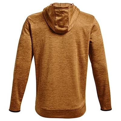 Herenhoodie Under Armour Fleece Twist Bruin - Maat: M
