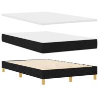Boxspringbed met matras met matras Zwart 120 x 190 cm Stof - thumbnail