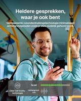 Belkin SoundForm Rhythm Oordopjes Draadloos, Oortjes met microfoon, snelladen via USB-C, 28 uur batterijduur, Waterdicht (IPX5), Bluetooth Earbuds voor o.a. iPhone, iPad, Galaxy, Pixel - Zwart - thumbnail