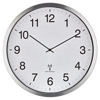 TFA Dostmann 60.3548.02 Wandklok Zendergestuurd 508 mm x 65 mm Wit, Zilver Groot display - thumbnail