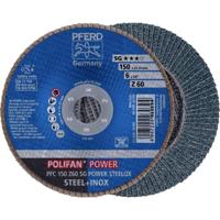 PFERD TOOLS 67786150 PFC 150 Z 60 SG POWER STEELOX Lamellenschijf Diameter 150 mm Boordiameter 22.23 mm Korrelgrootte (num) 60 RVS, Staal 10 stuk(s) - thumbnail
