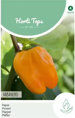Zaden Peper Habanero oranje Hortitops - Hortitops