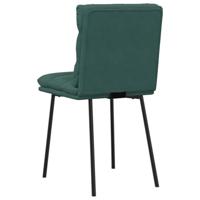 Eetkamerstoelen 2 st fluweel donkergroen - thumbnail