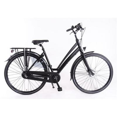 Aldo 28 inch c7 fiets alu ds50 mat zwart 7v rollerbrake