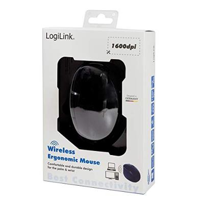 LogiLink ID0139 Ergonomische muis Radiografisch Optisch Zwart 6 Toetsen 1600 dpi Ergonomisch LogiLink ID0139 Ergonomische muis Radiografisch Optisch Zwart 6 Toetsen 1600 dpi Ergonomisch