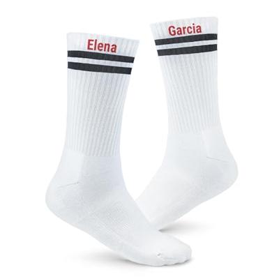 Sportsokken met naam - Zwart - 42-46