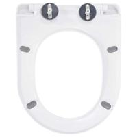 VidaXL Toiletbril soft-close met quick-release ontwerp wit - thumbnail