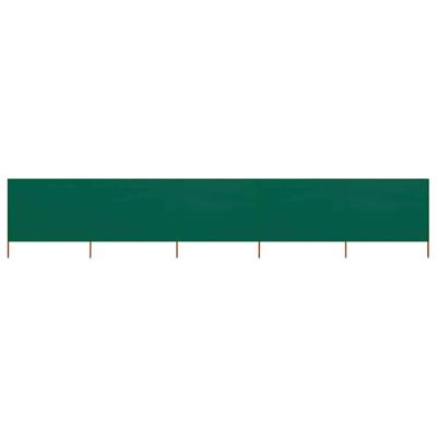 VidaXL Windscherm 5-panelen 600x120 cm stof groen