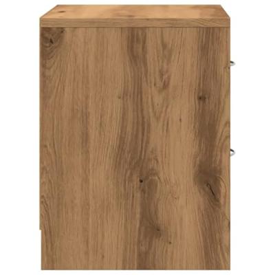 Nachtkastjes 2 st 40x30x40 cm bewerkt hout artisanaal eiken