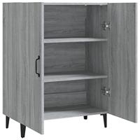 Dressoir 70x34x90 cm bewerkt hout grijs sonoma eikenkleurig - thumbnail