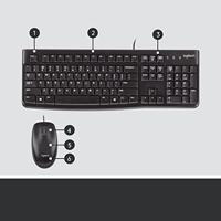Logitech MK120 desktop zwart - thumbnail