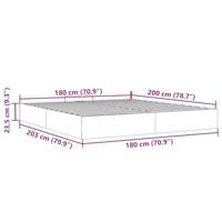 Bedframe zonder matras 180x200 cm stof lichtgrijs - thumbnail