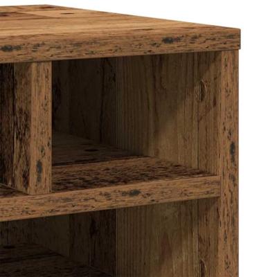 VidaXL Printerstand met opslag oudhout 40 x 32 x 22,5 cm bewerkt hout