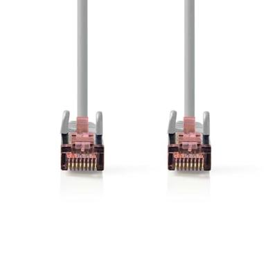 Nedis CCGL85221GY10 Cat6 Netwerkkabel Rj45 Male Rj45 Male S/ftp 1.00 M Rond Lszh Grijs Label