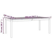 7-delige Tuinset massief acaciahout - thumbnail