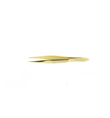 Malteser Pincet 8cm verguld spits 424-G 1 Stuks