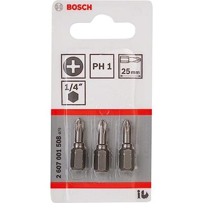 Bosch Accessoires Bit extra-hard PH 1, 25 mm 3st - 2607001508