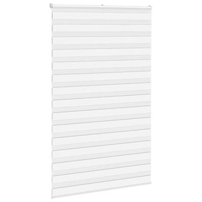 VidaXL Zebra rolgordijn 140x200 cm stofbreedte 135,9cm polyester wit VidaXL Zebra rolgordijn 140x200 cm stofbreedte 135,9cm polyester wit