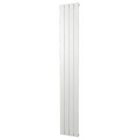 Plieger Cavallino Retto designradiator verticaal enkel middenaansluiting 1800x298mm 614W wit 7252958 - thumbnail