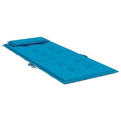 Stoelkussens 6 st hoge rug oxford stof lichtblauw