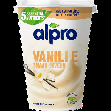 Alpro Plantaardige Variatie Op Yoghurt Vanille 500g bij Jumbo Alpro Plantaardige Variatie Op Yoghurt Vanille 500g bij Jumbo