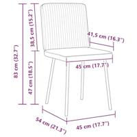 Eetkamerstoelen 4 st fluweel blauw - thumbnail