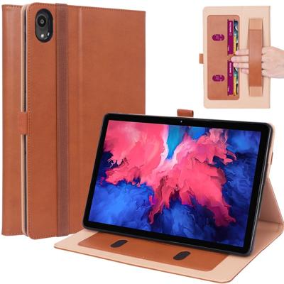 Luxe stand flip sleepcover hoes - Lenovo Tab P11 / P11 Plus - Bruin Luxe stand flip sleepcover hoes - Lenovo Tab P11 / P11 Plus - Bruin
