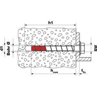 Fischer 543565 FBS II 8x60 10/- US A4 Betonschroef 50 stuk(s) - thumbnail