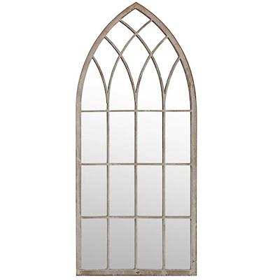 Spiegel 70x30 cm ijzer zandkleurig