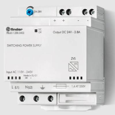Finder 78.60.1.230.2402 DIN-rail netvoeding 24 V/DC 2.8 A 60 W Inhoud 1 stuk(s)