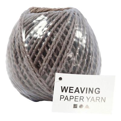 Creativ Company Papier garen, dikte 2,5-3 mm, lichtbruin, 150 gr, 40 m/ 1 bol