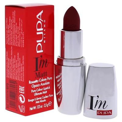 Pupa Milano - Pupa I&apos;M Matt Lipstick 3.50 g 073 Irresistible Burgundy Lippenstift 3.5 g Dames - thumbnail