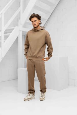 Cruyff Pique Trainingspak Heren Bruin - Maat XS - Kleur: Bruin | Soccerfanshop