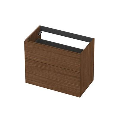 INK - Onderkast 2L A-sym Decor Tbv Grepen - 800x450x650 Mm - Warm Walnoot