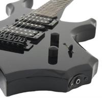 Gitaar voor beginners elektrisch met tas 4/4 39" zwart - thumbnail