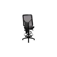 Topstar Werkdraaistoel | vloerglijders + voetring | polyurethaanschuim zwart | 590-840 mm | 1 stuk - 73280PU0T 73280PU0T - thumbnail