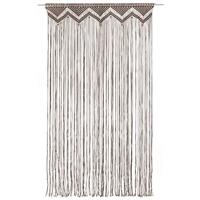 Gordijn macram 140x240 cm katoen taupe - thumbnail