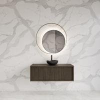 Onderkast Gliss Design Heronimus 100x45x35 cm Met Topplaat Charcoal - thumbnail