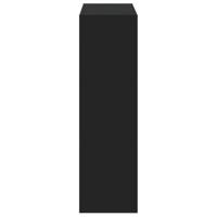 Boekenkast 102x32x108 cm bewerkt hout zwart - thumbnail