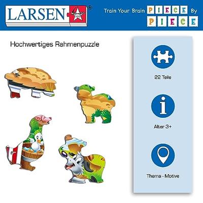 Larsen legpuzzel Maxi de Boerderij junior karton 22 stukjes Larsen legpuzzel Maxi de Boerderij junior karton 22 stukjes