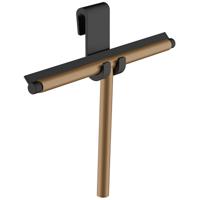 Wiesbaden Alonzo Raamwisser met Flexibele Glashaak - Geborsteld Brons Koper - thumbnail