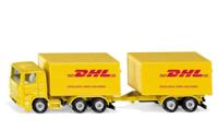 Siku dhl vrachtauto + aanhangwagen 1694 - thumbnail